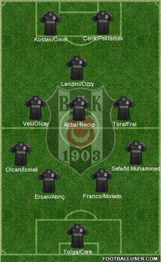 Besiktas JK Formation 2014