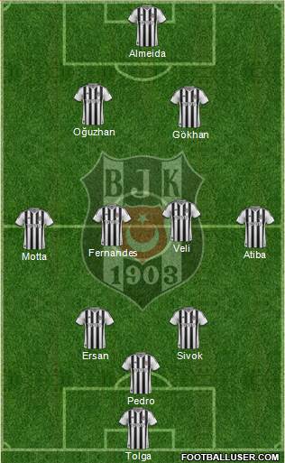 Besiktas JK Formation 2014