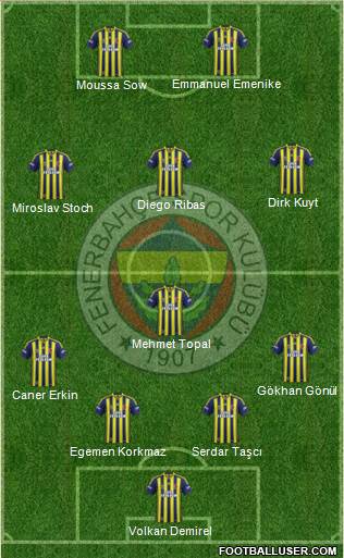 Fenerbahçe SK Formation 2014