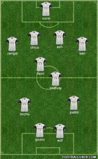 Swansea City Formation 2014