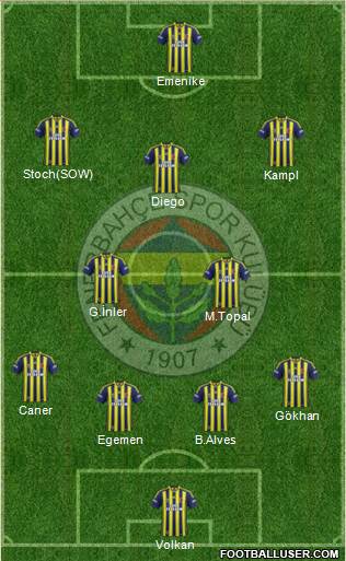 Fenerbahçe SK Formation 2014