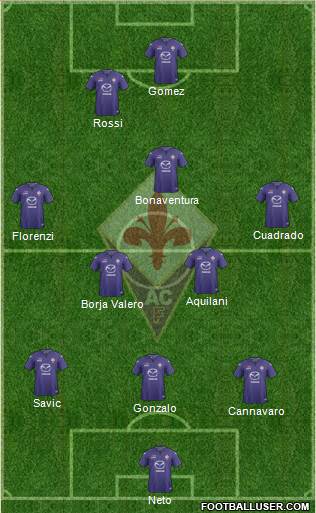 Fiorentina Formation 2014