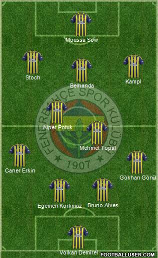 Fenerbahçe SK Formation 2014
