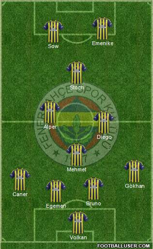 Fenerbahçe SK Formation 2014