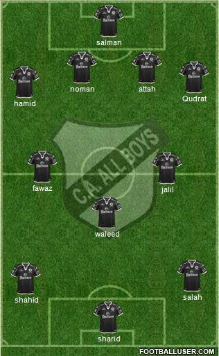All Boys Formation 2014