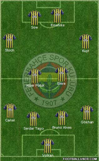 Fenerbahçe SK Formation 2014