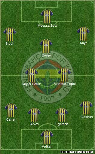 Fenerbahçe SK Formation 2014