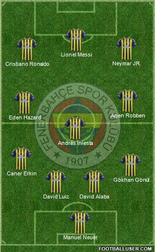 Fenerbahçe SK Formation 2014