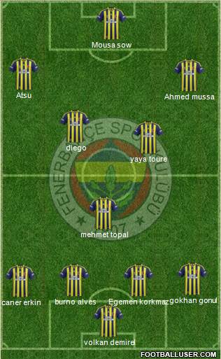 Fenerbahçe SK Formation 2014