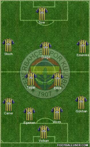 Fenerbahçe SK Formation 2014