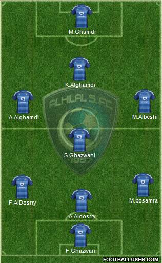 Al-Hilal (KSA) Formation 2014