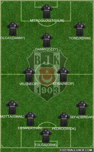 Besiktas JK Formation 2014