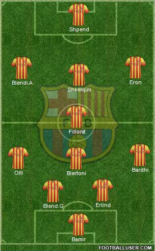 F.C. Barcelona Formation 2014
