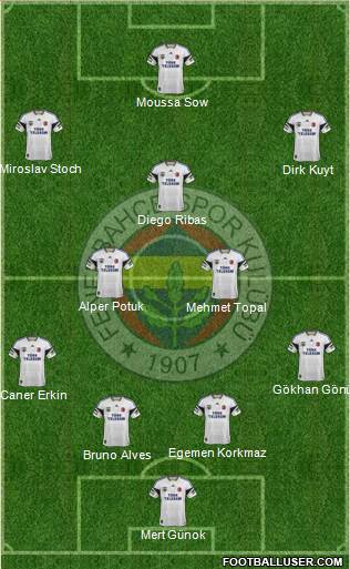 Fenerbahçe SK Formation 2014