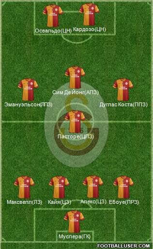 Galatasaray SK Formation 2014