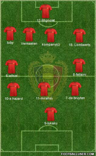 Belgium Formation 2014