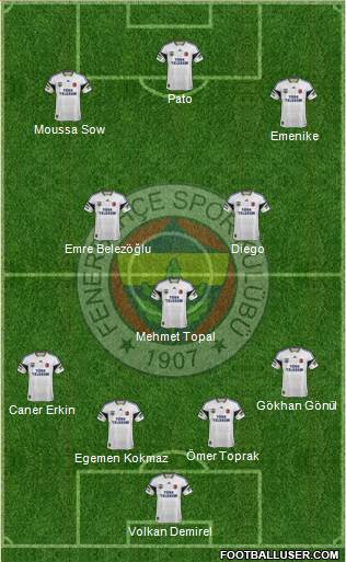 Fenerbahçe SK Formation 2014