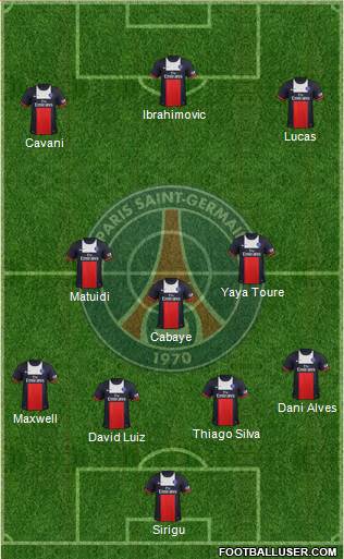 Paris Saint-Germain Formation 2014