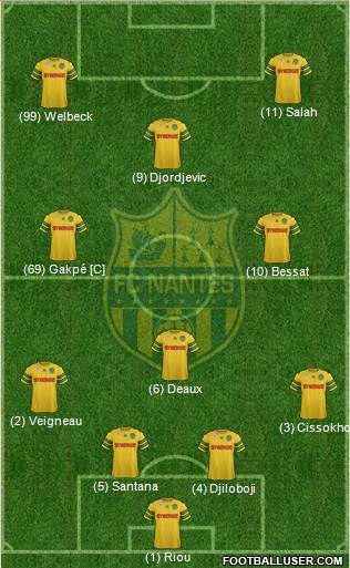 FC Nantes Formation 2014