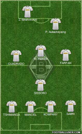 Borussia Mönchengladbach Formation 2014