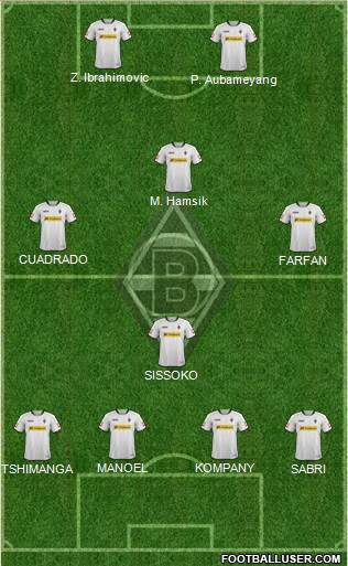 Borussia Mönchengladbach Formation 2014