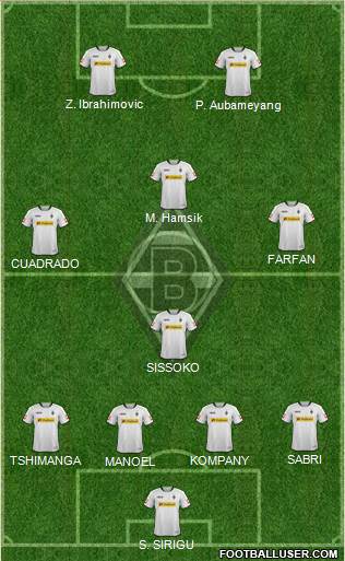 Borussia Mönchengladbach Formation 2014