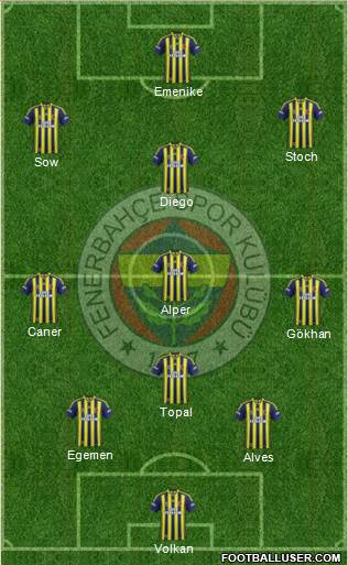 Fenerbahçe SK Formation 2014