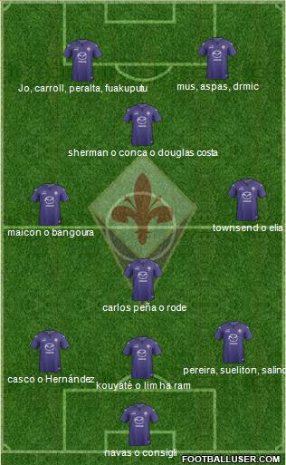 Fiorentina Formation 2014