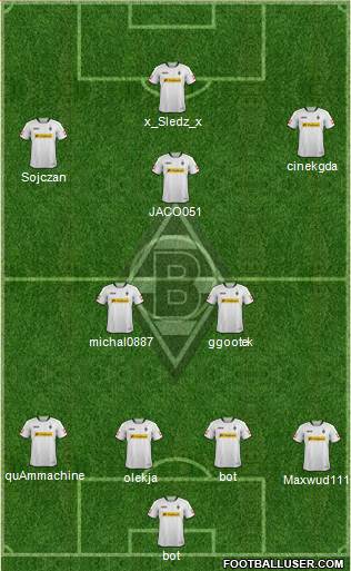 Borussia Mönchengladbach Formation 2014