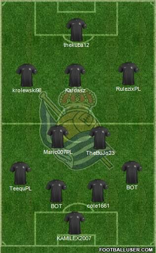 Real Sociedad S.A.D. Formation 2014