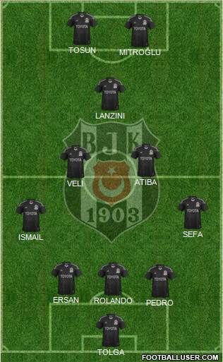 Besiktas JK Formation 2014