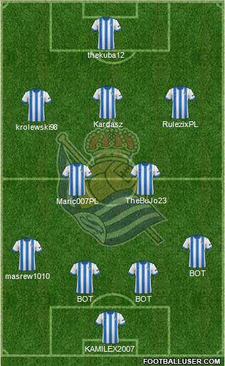 Real Sociedad S.A.D. Formation 2014