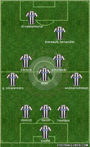Udinese Formation 2014