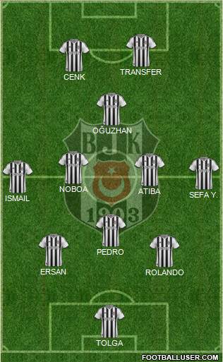 Besiktas JK Formation 2014