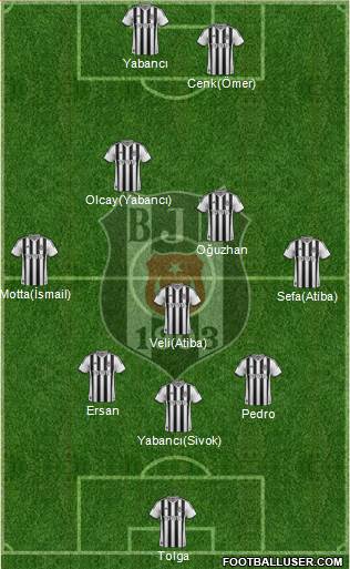 Besiktas JK Formation 2014