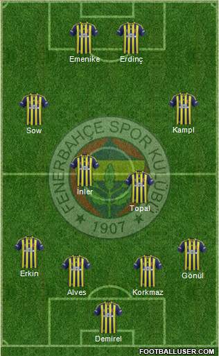 Fenerbahçe SK Formation 2014
