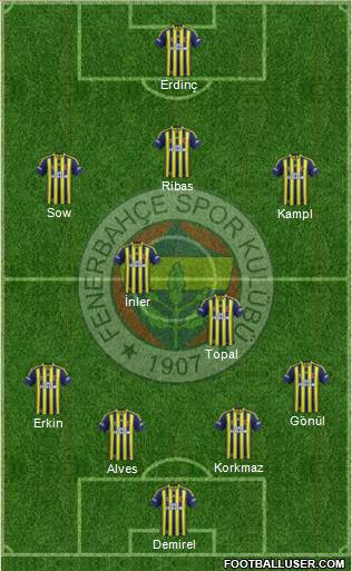 Fenerbahçe SK Formation 2014