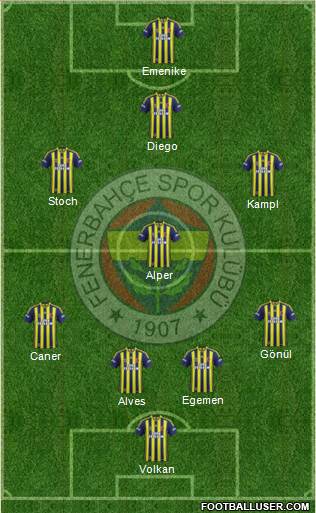 Fenerbahçe SK Formation 2014