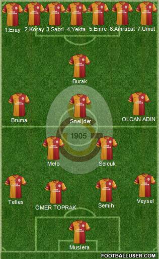 Galatasaray SK Formation 2014