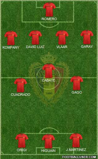 Belgium Formation 2014