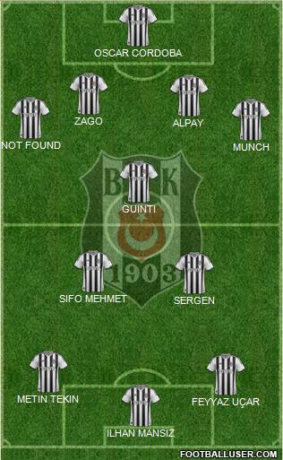 Besiktas JK Formation 2014