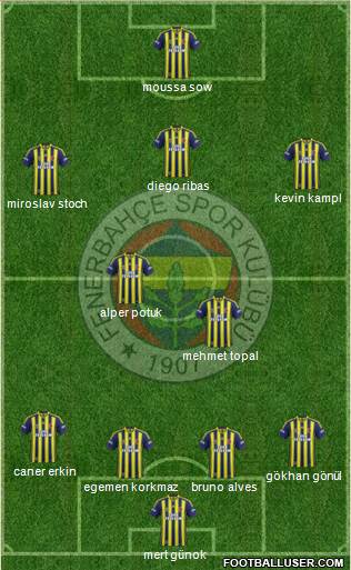Fenerbahçe SK Formation 2014