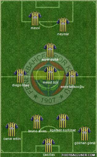 Fenerbahçe SK Formation 2014