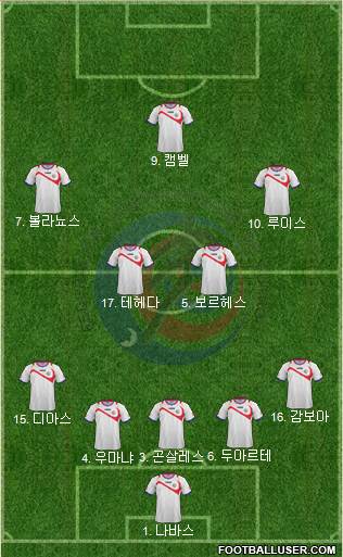Costa Rica Formation 2014