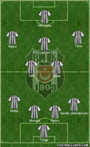 Besiktas JK Formation 2014