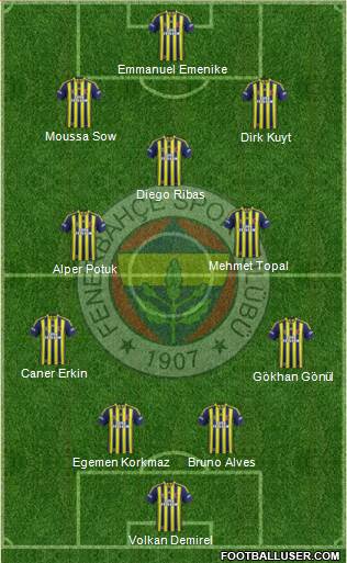 Fenerbahçe SK Formation 2014