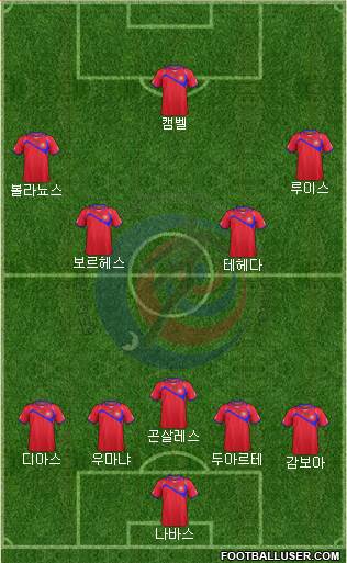 Costa Rica Formation 2014
