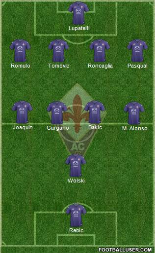 Fiorentina Formation 2014