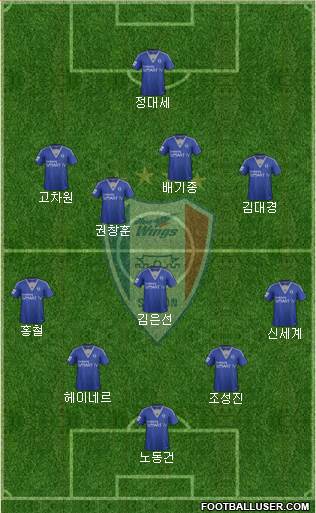 Suwon Samsung Blue Wings Formation 2014