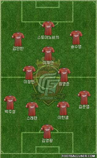 Gyeongnam FC Formation 2014